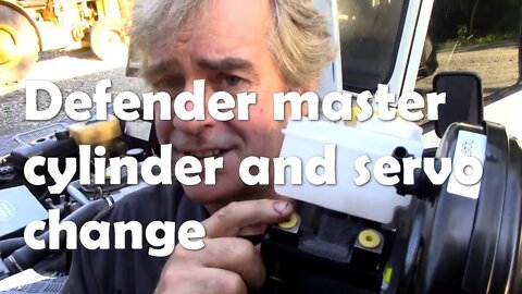 Replacing a very tired brake master cylinder and servo unit on a Defender