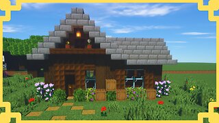 Minecraft | How to Build a Dark Oak Survival House for Beginners