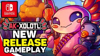 AK-xolotl | Twin-Stick Shooter | Nintendo Switch Gameplay