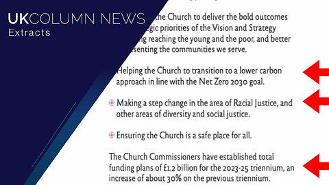 Church of England's Report on Racial Justice and Its Implications For Funding Streams - UK Column