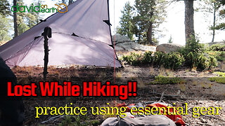 What if you get lost while hiking - prepare to stay overnight!