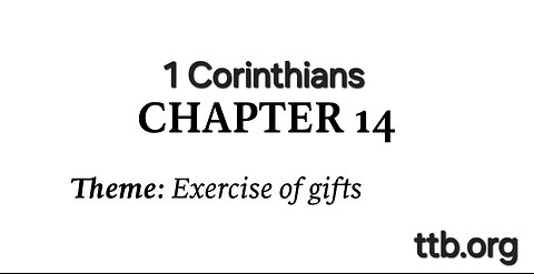 1 Corinthians Chapter 14 (Bible Study)