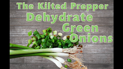 🧐🧡 The Kilted Prepper - Let's Dehydrate Green Onions & Prepper Dehydrated Tomato Chips Too! 🧡🧐