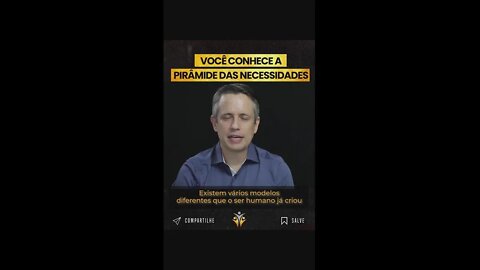 VOCÊ CONHECE A PIRÂMIDE DAS NECESSIDADES?