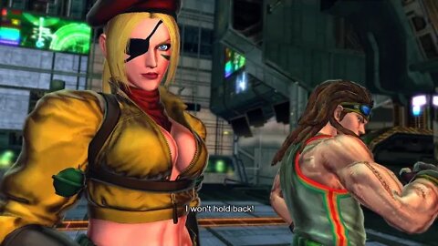 Street Fighter X Tekken: Nina (Swap Costume) & Hwoarang vs Raven & Bryan - 1440p No Commentary