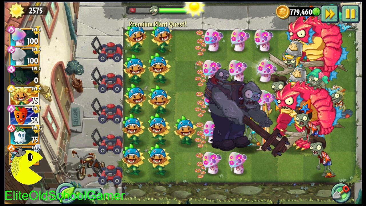 Plants vs Zombies 2 Epic Quest GEM Plant Showcase Hypnoshroom