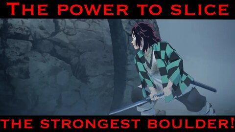 CALCULATING the POWER required to CUT the BOLDER (Tanjiro/Demon Slayer Calculation and Analysis)