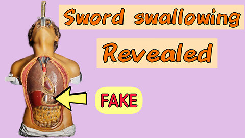 Sword swallowing 😱😱🤯🤯 Magic trick exposed🔥🔥 #tricks #viral #magicrevealed #funny