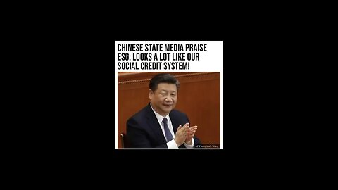 Chinese state media praise our ESG system.