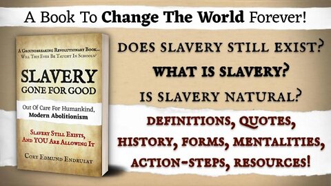 SLAVERY Gone For Good - A Groundbreaking Perspective For Freedom By Abolitionism (Book Introduction)