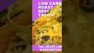 Low Carb Garlic Roast Beef Tacos - (#Shorts)