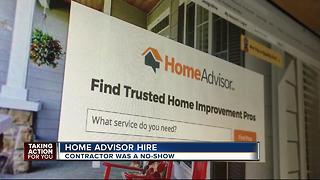 Home Advisor repairman disappears with couple's money
