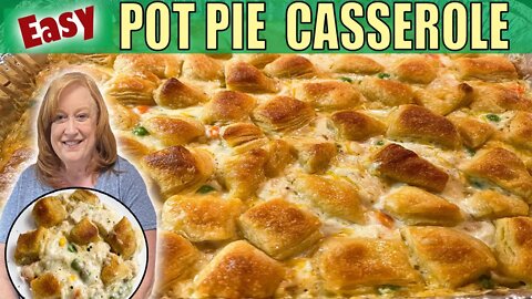 EASY CHICKEN POT PIE Bubble Up CASSEROLE | Easy Weekday Dinner Idea