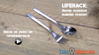 Bestek makkelijk blinkend schoon - The easy way to get shiny clean cutlery | Tips en Weetjes