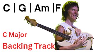 Easy Rock Guitar Backing Track in C | Master Guitar Solo's