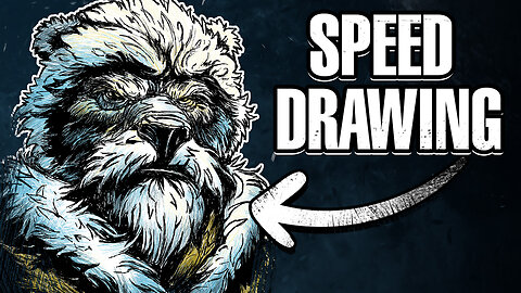 Drawing a snow guardian - Time-Lapse