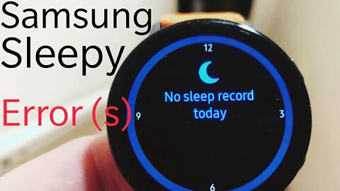 Samsung sleep error(s)...
