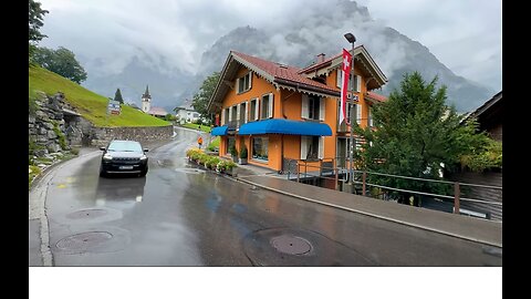 A rainy day in Grindelwald, Switzerland.