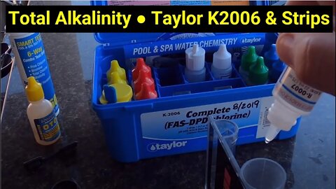 💦Pool Help 5 ● Total Alkalinity Testing Using Both Test Strips and Taylor K2006 Test Kit ✅
