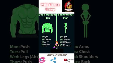 🔥Good workout plan vs bad workout plan🔥#shorts🔥#wildfitnessgroup🔥21 June 2022🔥