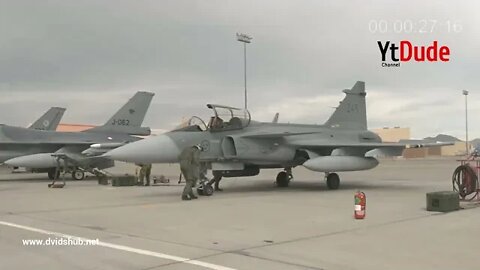 Russian fighters intercepted by Hungarian Gripen