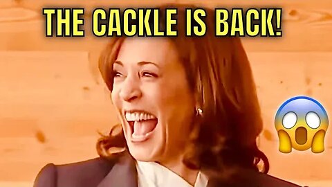 KAMALA CACKLE RETURNS During Speech Yesterday, telling people to Clap!