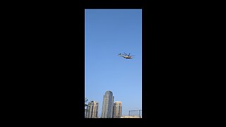 Military helicopter flyover in NYC