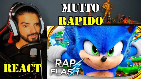 REACT - Rap do Sonic - A CRIATURA MAIS RÁPIDA (SpeedRap) // Flash Beats (Prod. Sidney scaccio)