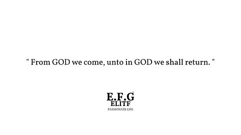 The Next 365 Days Think Passion, Think EFGELITF®, We build value for the future #EFGELITF