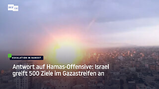 Antwort auf Hamas-Offensive: Israel greift 500 Ziele im Gazastreifen an