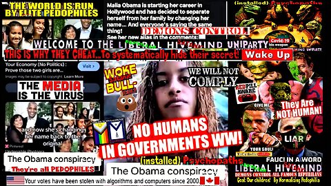 OBAMA'S FAKE FAMILY EXPOSED. THOSE STILL ASLEEP ARE MISSING OUT ON THE TRUTH - BANKS COLLAPSING