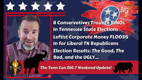 🔥8 Conservatives Trounce RINOs In Tennessee State Elections! - Election Results: The Good, The Bad.