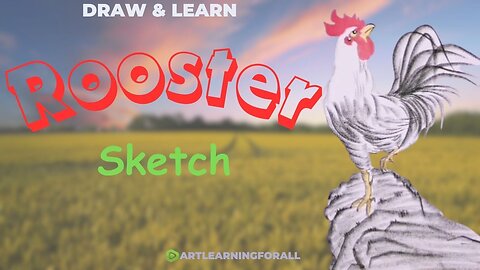 Rooster Artistry: Master the Craft of Drawing a Striking Rooster 🐓✏️