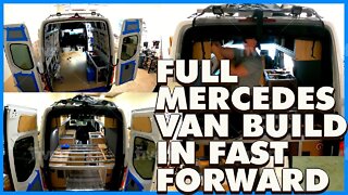 Mercedes Sprinter full build Timelapse Video of Vanboo from start to finish vanlife custom van build