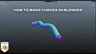 How to make curves in #blender