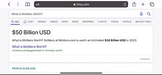 McMans.com $50 Billion USD Bing Search April 14, 2023