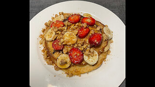 POST GYM Protein Pancakes | Salted Walnuts and Bananas