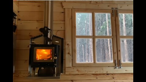 Cabin with Mini Wood Stove - Start to Finish