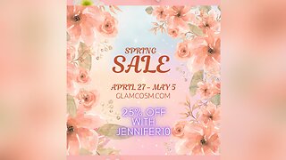 Save 25% on EVERYTHING with JENNIFER10 at the Glamcosm Spring Sale on www.glamcosm.com 🌷🌻🌼