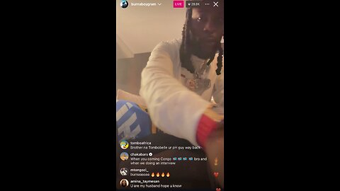 NIGERIAN SUPERSTAR BURNABOY INSTAGRAM LIVE STREAM (06/21/24)