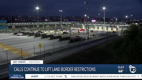 Calls continue to lift land border travel restrictions