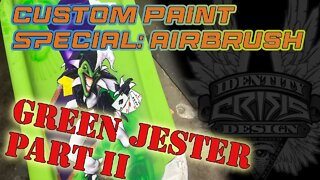 Custom Airbrush: More Green Jester fender