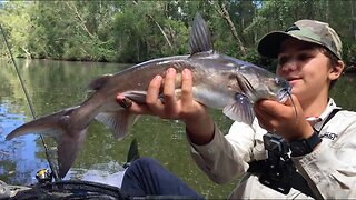 Kayak Shark Fishing - Catching HUGE Fish! HD