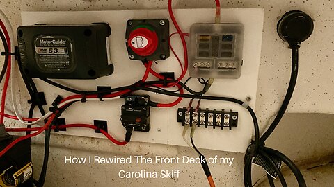 How I rewired the front deck of my Carolina Skiff 198DLV #CarolinaSkiff