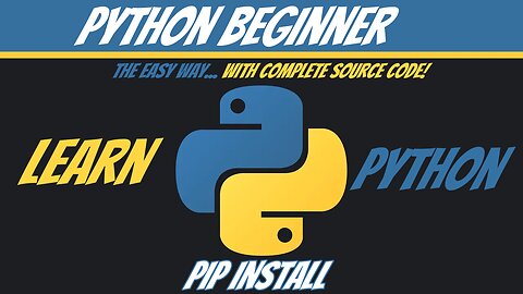Python Beginner - Pip Install