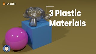 How to make three different procedural plastic materials in Blender [3.3] [CYCLES]