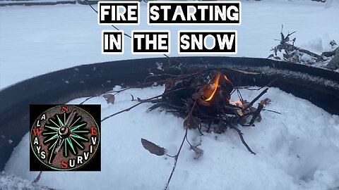 Making Fire 🔥 In The Snow