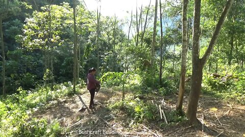 Build complete and warm survival shelter - bushwalk overnight in the wilderness)3