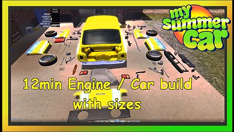 My Summer Car - 12min Tutorial engine_car build + save game