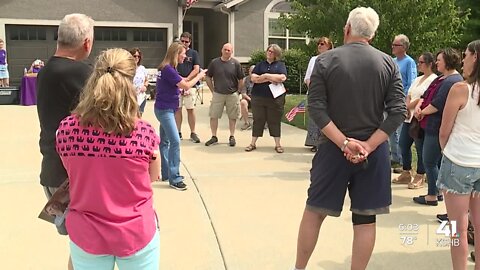 Sharice Davids, Amanda Adkins speak with voters Saturday ahead of Aug 2. primaries